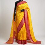 Yellow Bandhani Saree