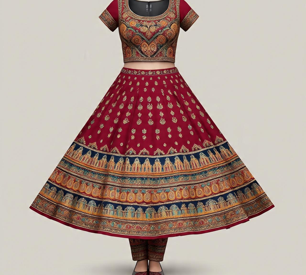 centered_studio_image_of_a_royal_sharara Premium Quality Womens Suits #20 - Image 1