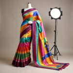 Multicolor Digital Print Saree